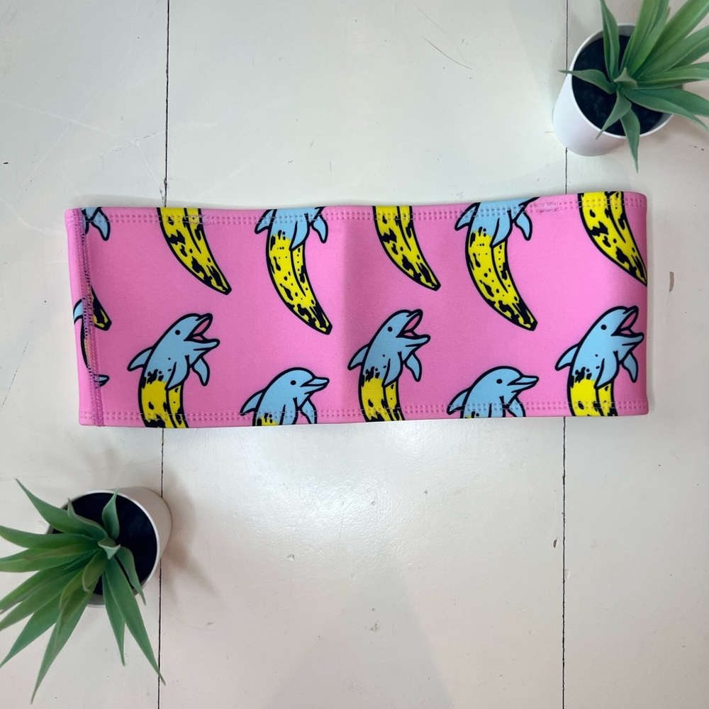 Limited Edition HOAKA X PONY Willy Banana Dolphin Bikini Top | Never Been Worn